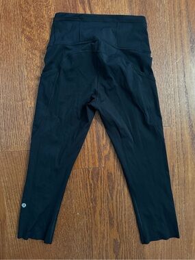 lululemon athletica Black High-Waist Cropped Leggings